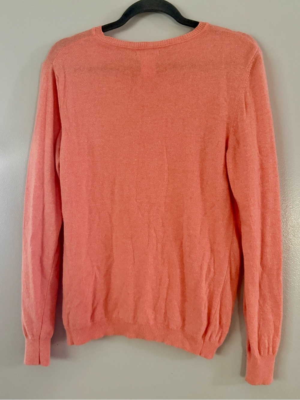 Bartolini by Benedetta Pink Peach Cashmere Blend Knit Crewneck Sweater Size S/M - Picture 2 of 3